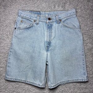 Vintage Levi's Shorts Womens 9 Orange Tab High Rise 90s Light Wash 37950